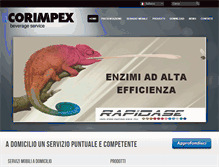 Tablet Screenshot of corimpex.it
