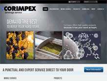 Tablet Screenshot of corimpex.com